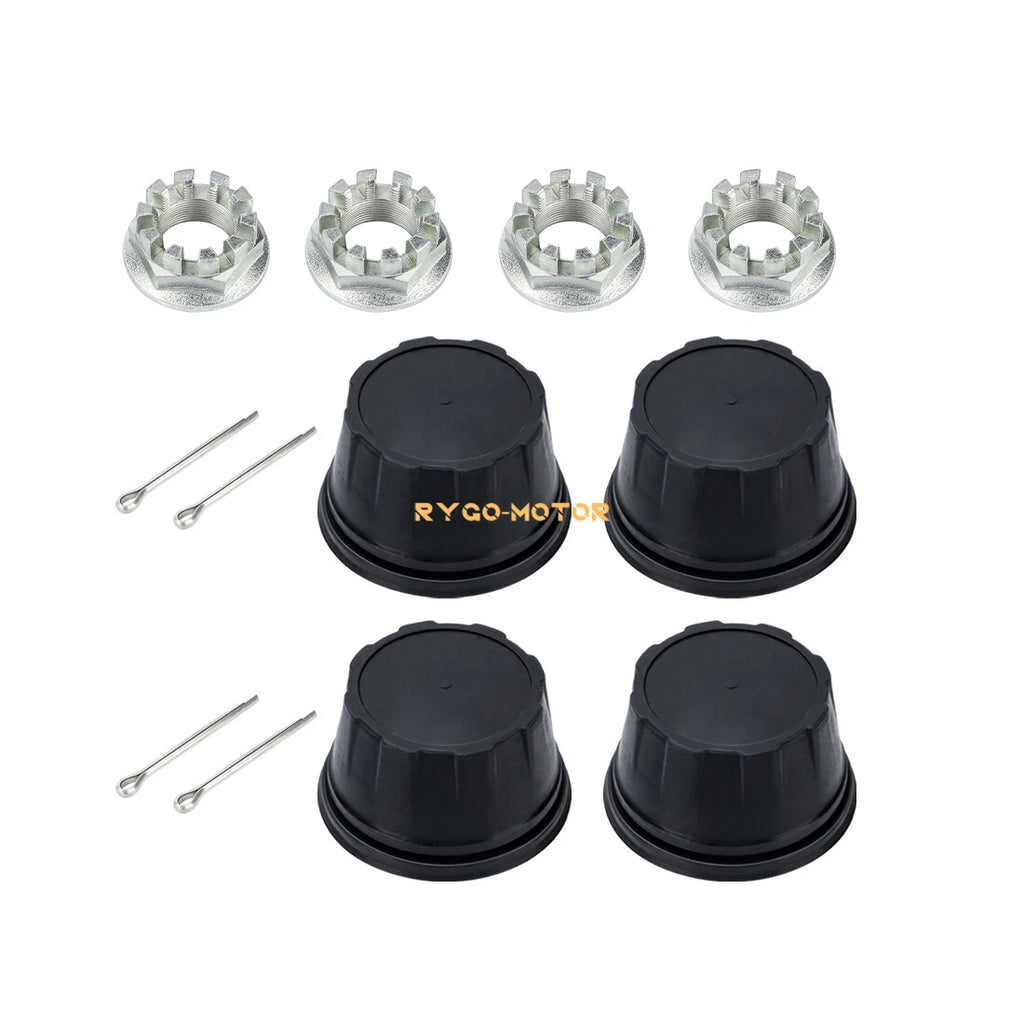 Set of 4 Wheel Center Caps with Nut Kit for Honda Rancher Foreman Rubicon (44732-HC4-000)