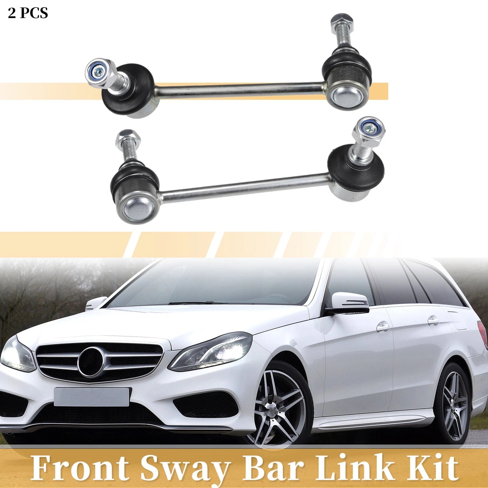 2PCS Front Stabiliser Sway Bar Link Replacement for Mercedes 300SD (1992–1993)