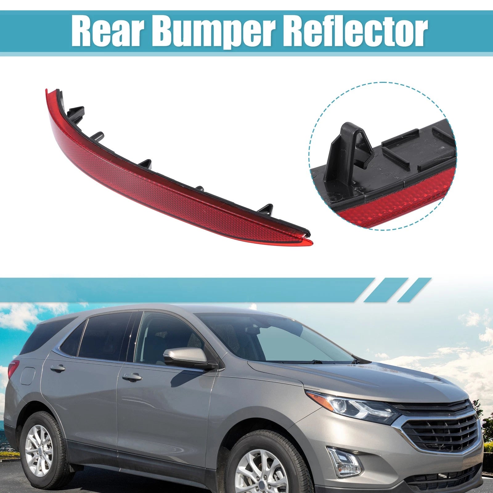 Left Side Rear Bumper Reflective Strip for Chevrolet Equinox (2018–2022)