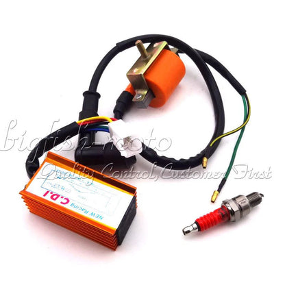 Racing Ignition Coil CDI Spark Plug for ATV 70 90 110 125 cc (Year Range)