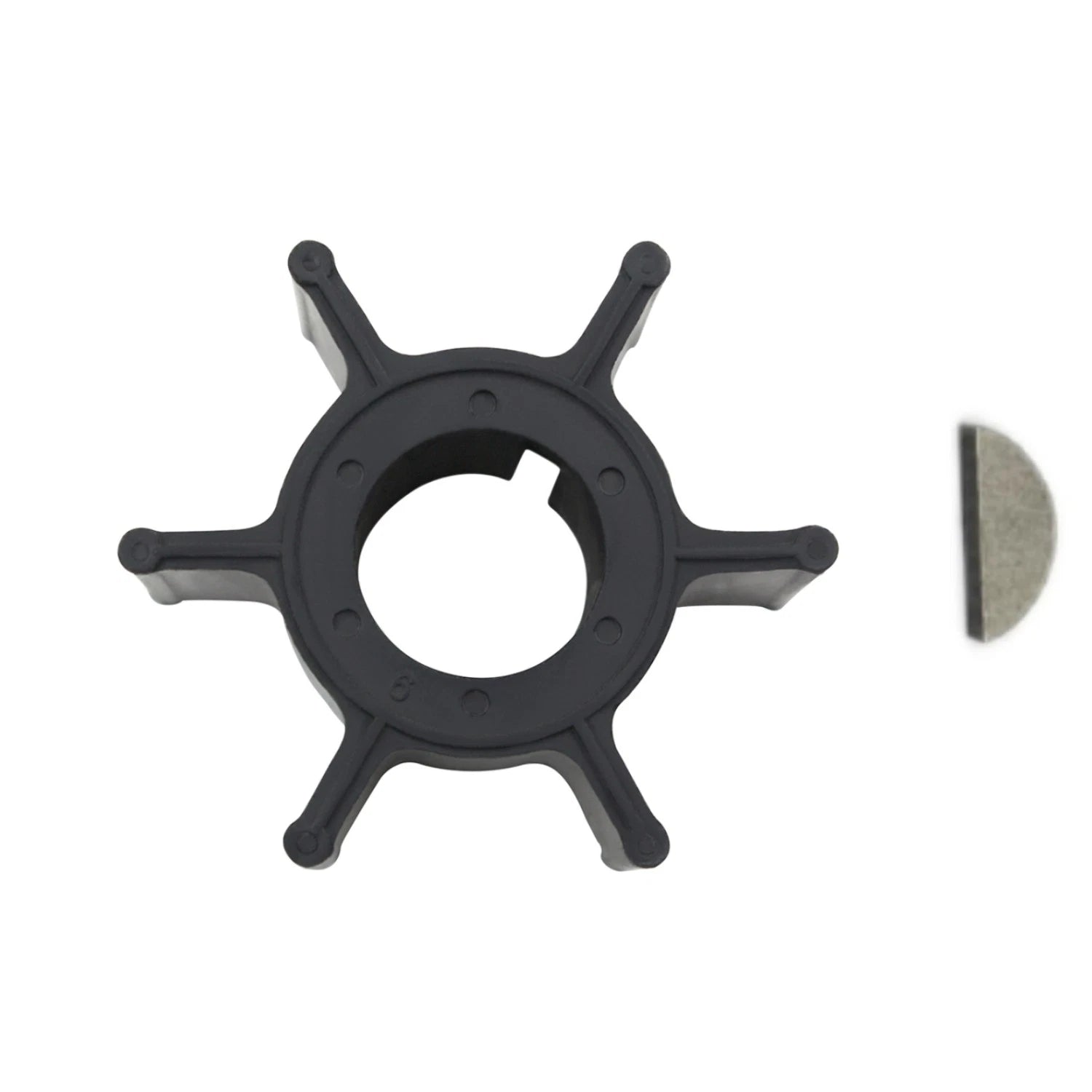 Water Pump Impeller & Key for Yamaha Marine Outboard 8hp 15hp (18-3063, 662-44352)
