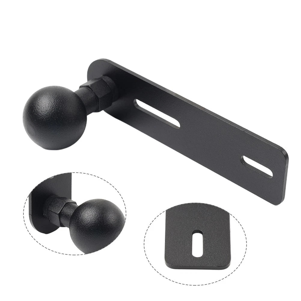 Universal Aluminum Ball Head Base GPS Phone Holder Bracket Clamp Stand Black