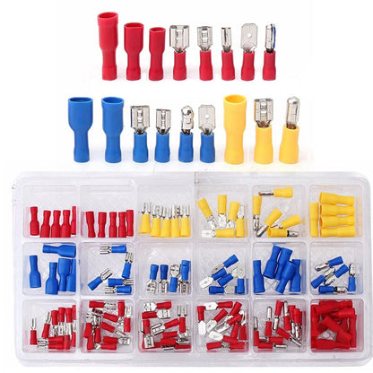 120 PCS Insulated Electrical Wire Crimp Terminals Connectors Kit