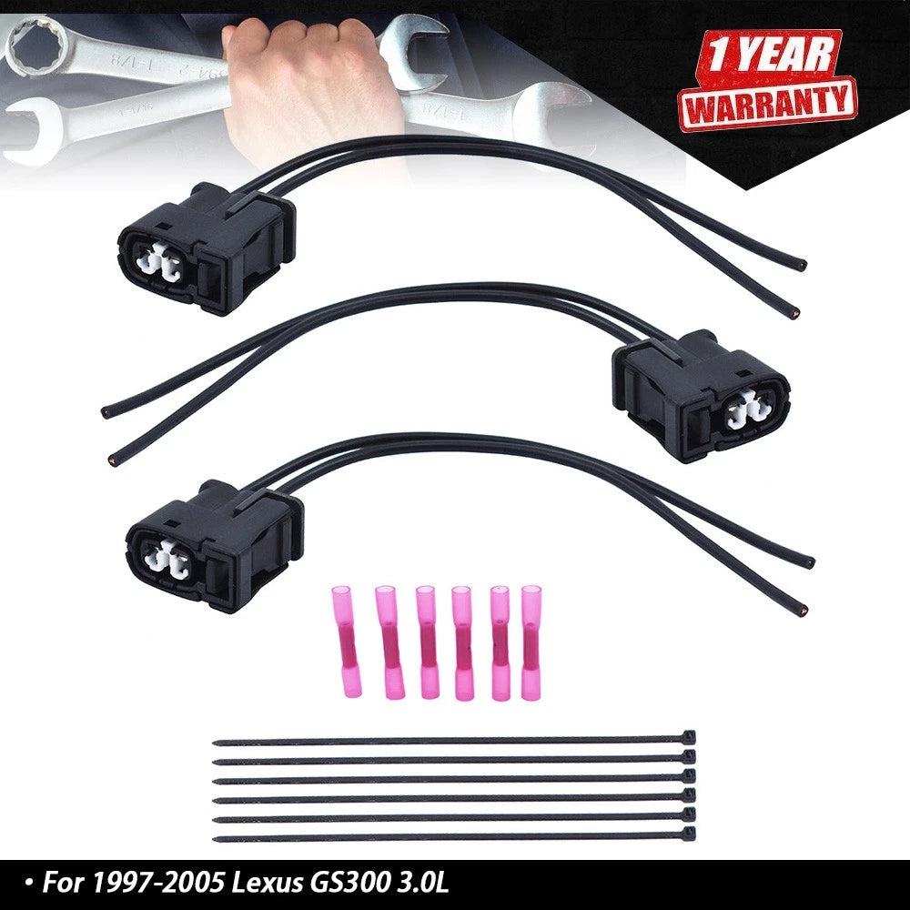 3X Ignition Coil Connector Plug with Wires for Lexus IS300/GS300/SC300 (1999–2005)