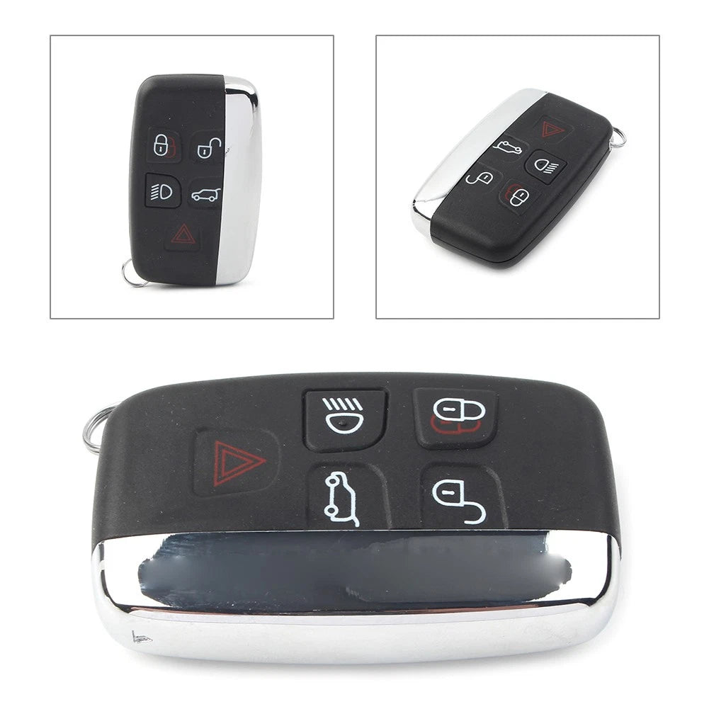 Remote Key Shell Case Fob 5 Button for Land Rover LR2 LR4 Range Rover (2008–2018)