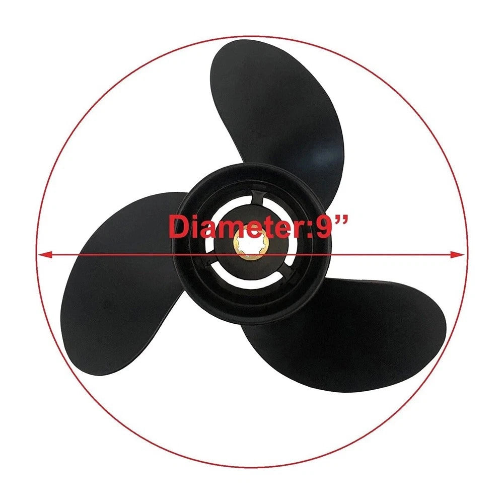 3 Blade Propeller for Boat (9" Diameter)