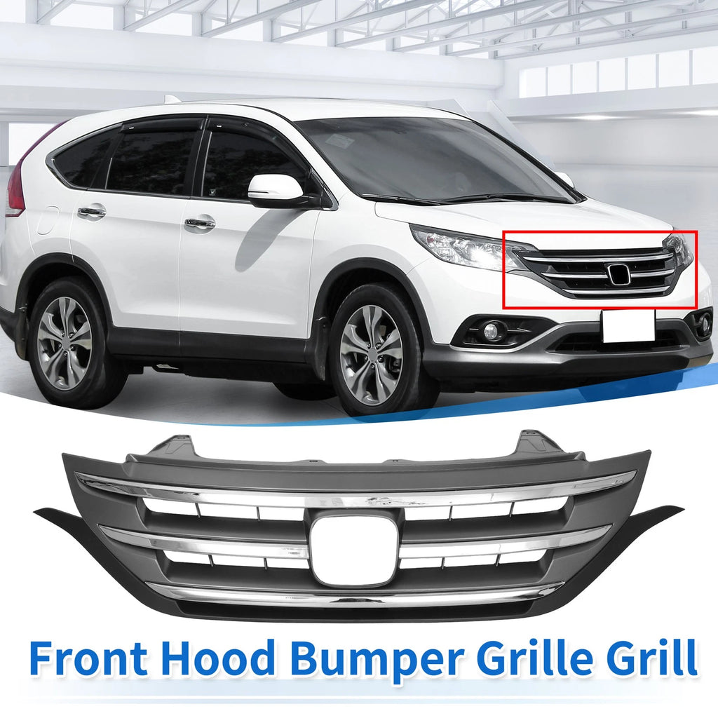 Front Upper Bumper Grille Grill Replacement for Honda CR-V (2012–2014)