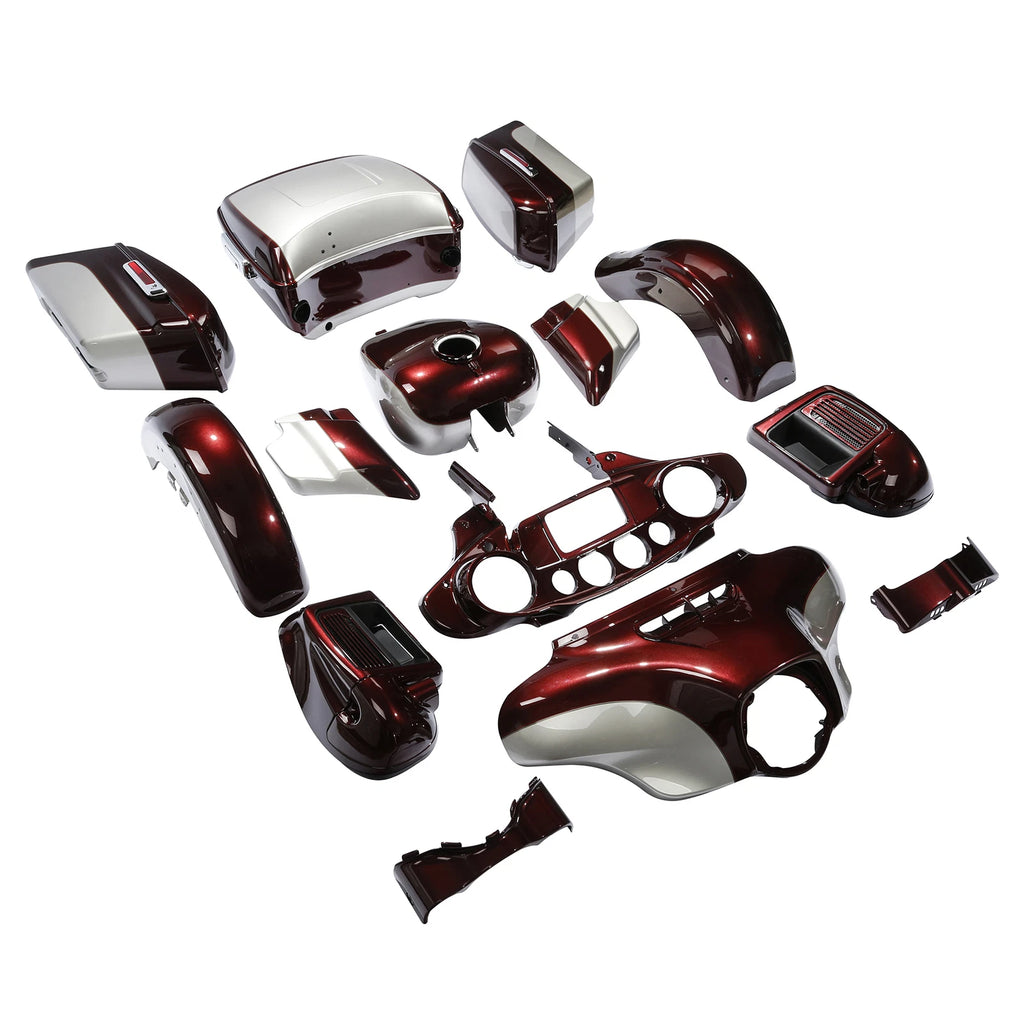 Fairings Bodywork for Electra Glide (2014–2023) Twisted Cherry/Silver Fortune
