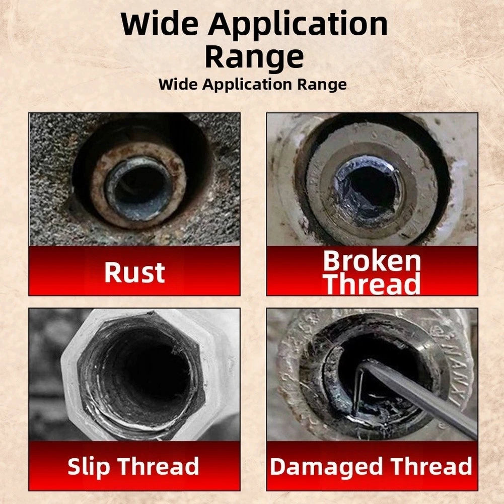 Carbon Steel Screw Extractor for Rusted Stripped Broken Screws (4-6 Inch)