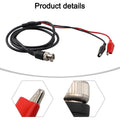 BNC Male to Crocodile Clip Leads for Electronic Device Testing