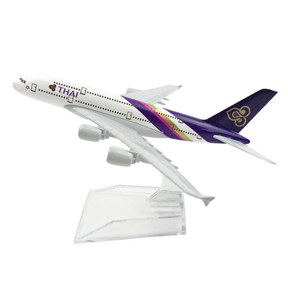 1/400 A380 Model Aircraft with Display Stand for Thai Airlines