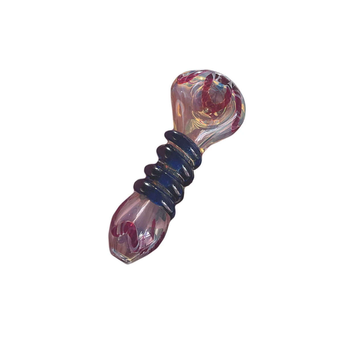 4" Color Changing Glass Hand Pipe with Colorful Bowl