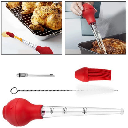 Turkey Baster with Rubber Tube for Enhanced Juicing