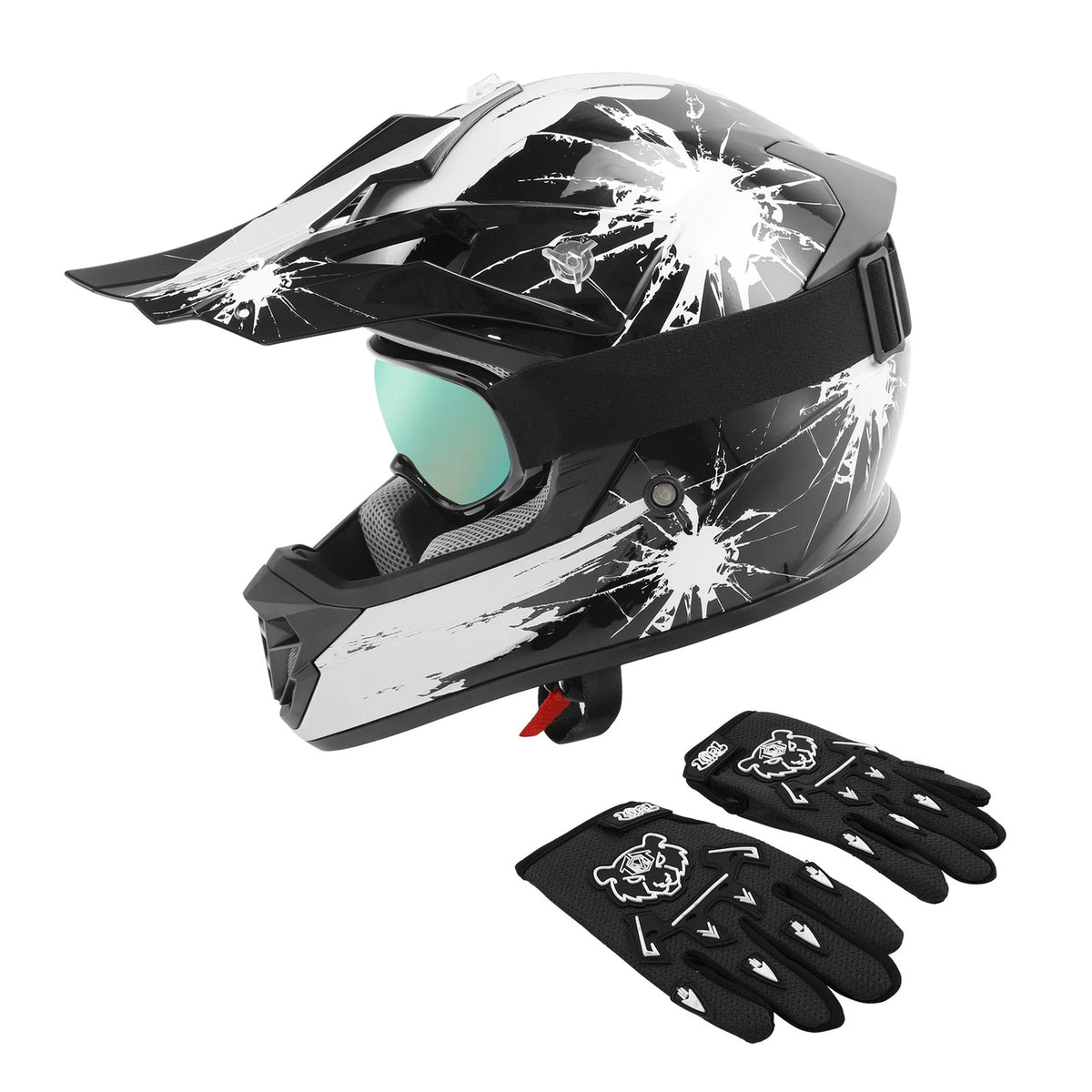 Youth ATV Helmet for Kids Motorcycle Full Face Off Road (DOT Approved)