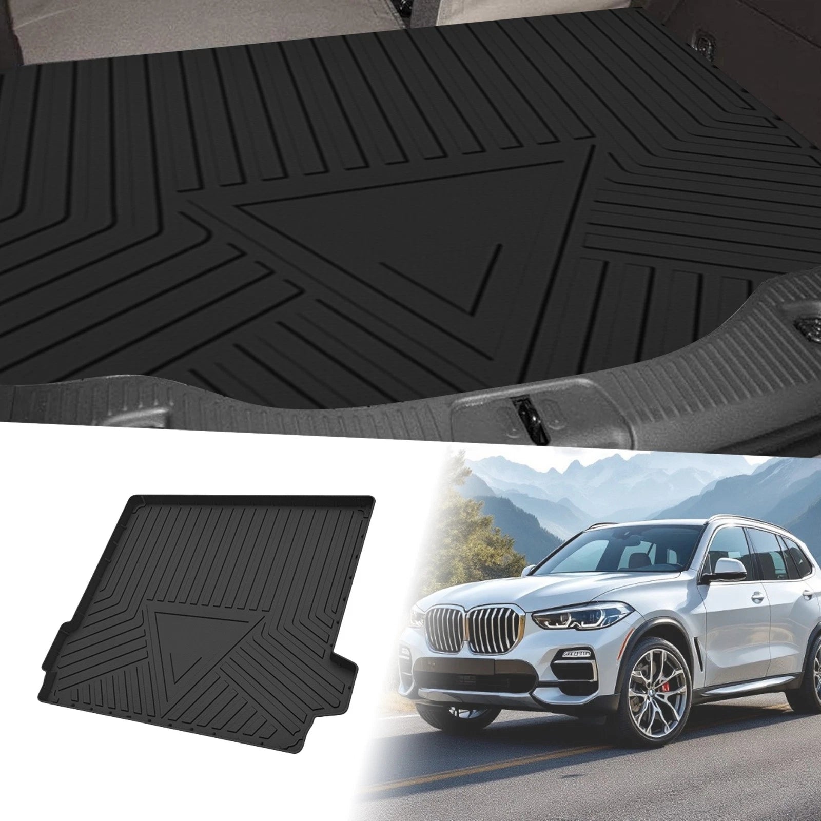 Rear Trunk Cargo Liner Flat Face TPE 1 Piece for BMW X5 (2019–2022)