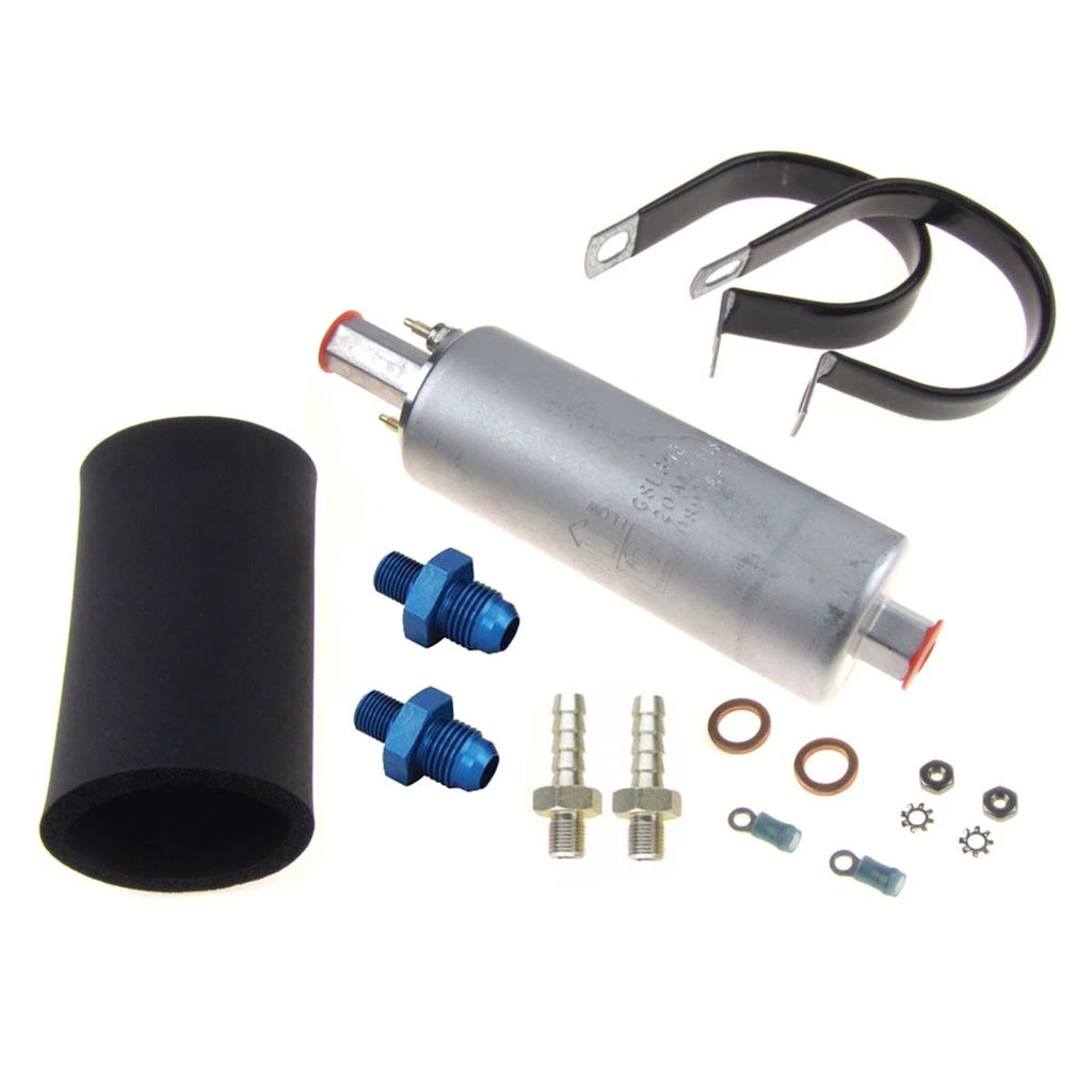 Walbro Inline Fuel Pump with 6AN Installation Kit for