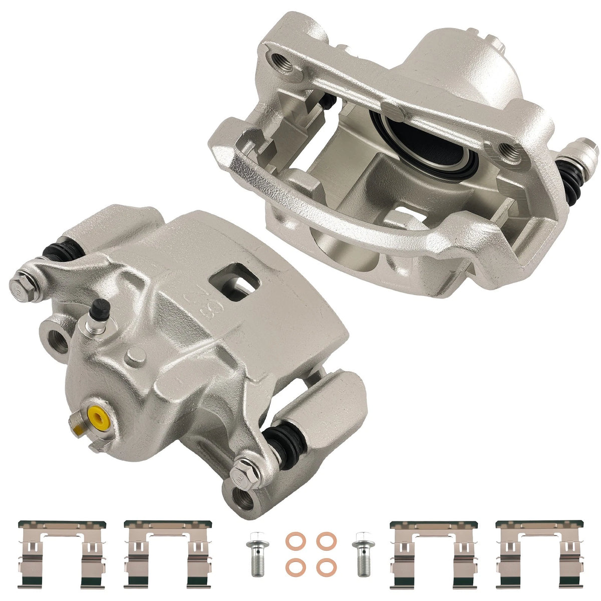 2X Front Disc Brake Calipers w/ Bracket for Nissan Sentra (2007–2019)