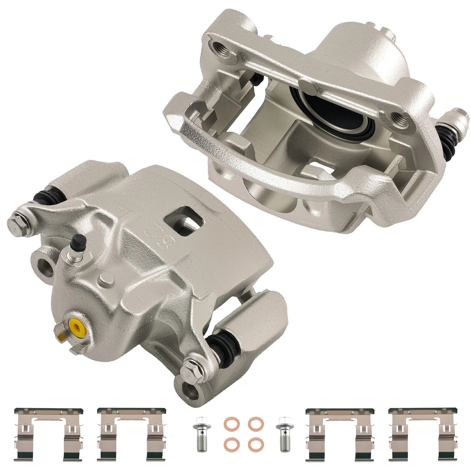 2X Front Disc Brake Calipers w/ Bracket for Nissan Sentra (2007–2019)