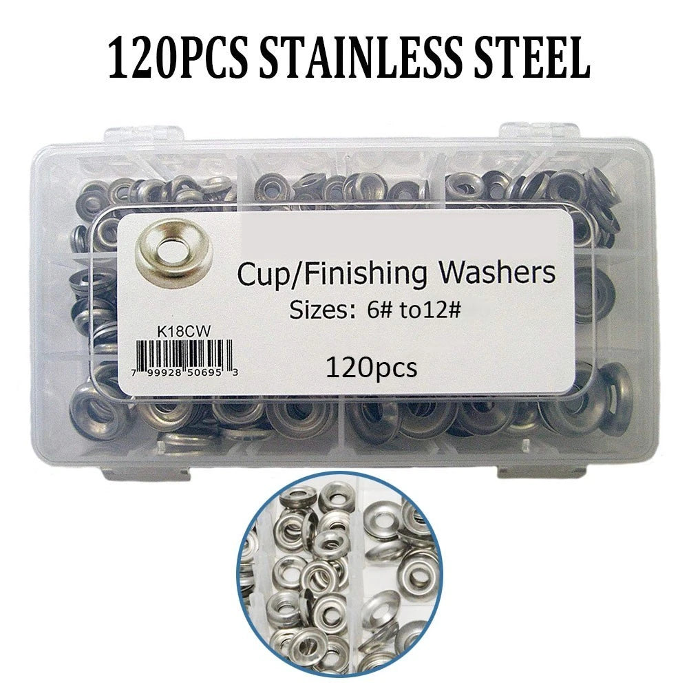 Countersunk Finishing Washers Set of 12.7 x 6.8 x 2.5cm Stainless Steel