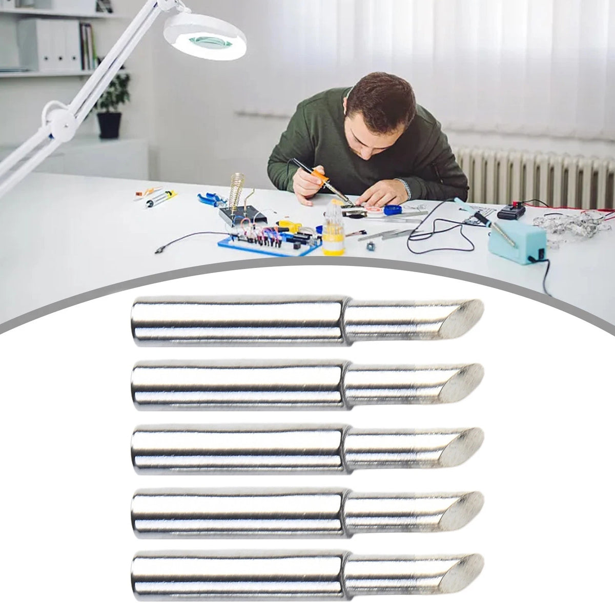 5pcs Soldering Iron Tips for Efficient 900MT5C