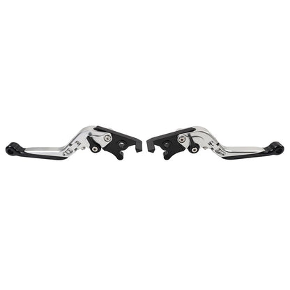 CNC Extendable Brake Clutch Levers For Benelli TRK502/X BN302S 15-19 Silver