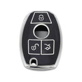 Car Key Case Replacement for Mercedes-Benz A B C E G K M R S V W X (3 Buttons)