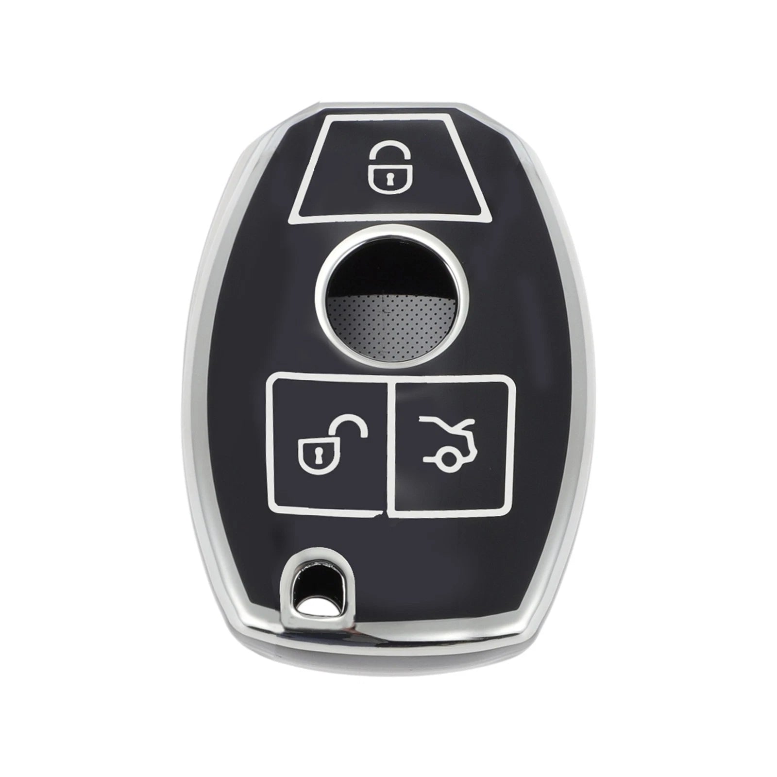 Car Key Case Replacement for Mercedes-Benz A B C E G K M R S V W X (3 Buttons)