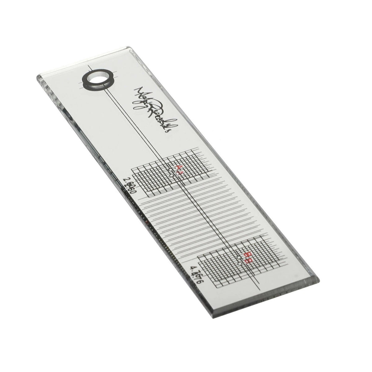 Turntable Phonograph Record Cartridge Alignment Protractor Ruler