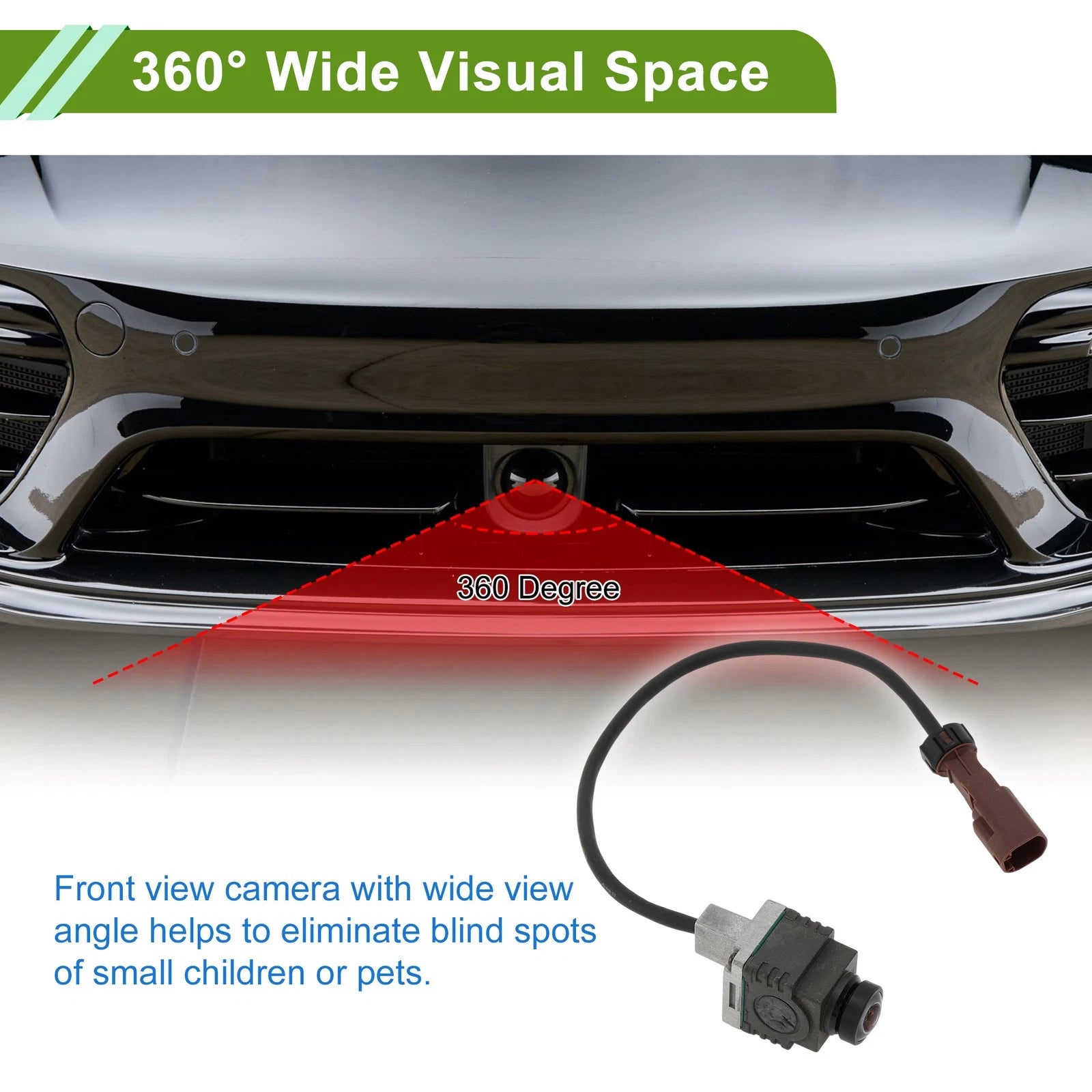 Front View Car Camera Replacement for Mercedes-Benz GLC300 (2017–2020)