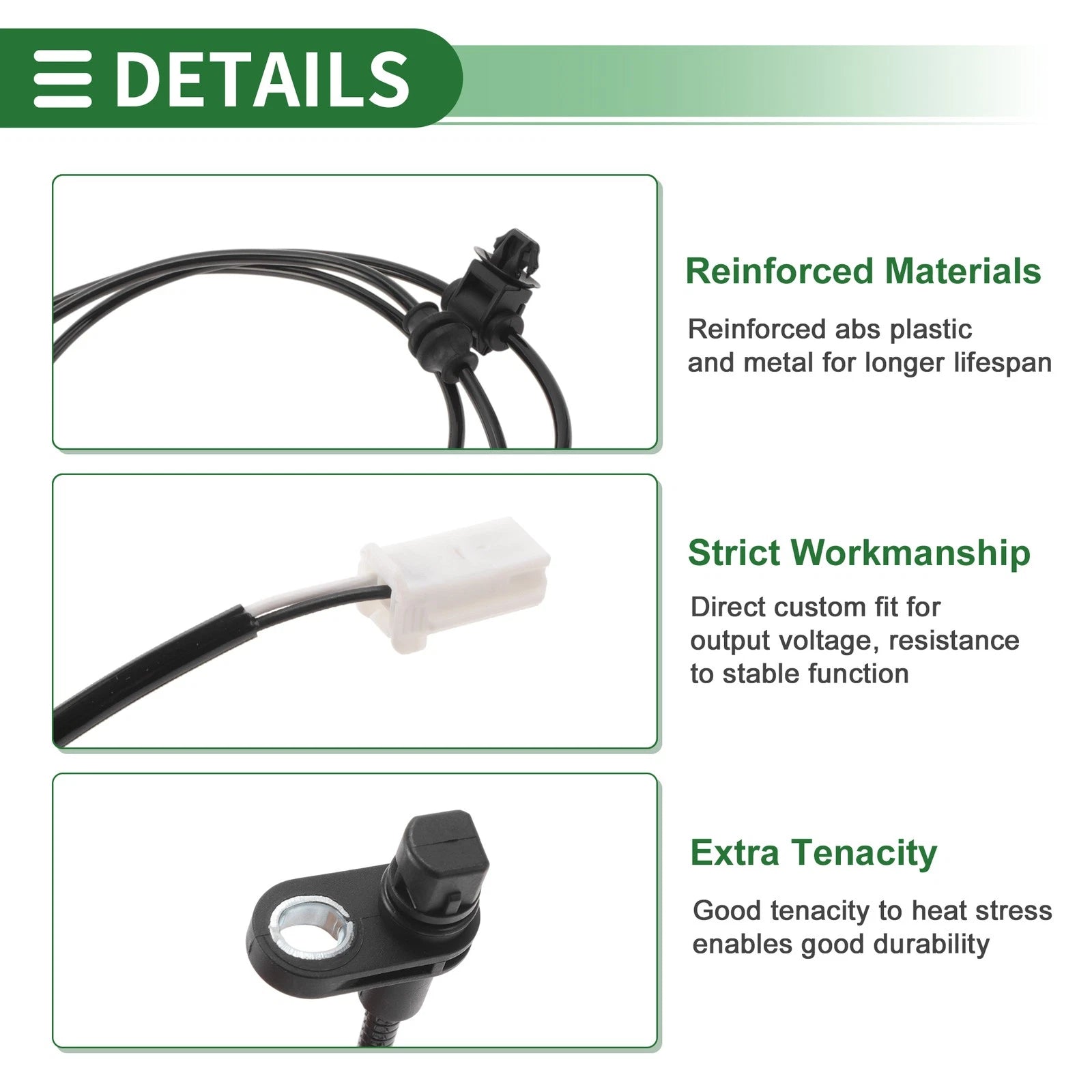 ABS Wheel Speed Sensor Rear Right Replacement for Mazda 2 (2019–2019)