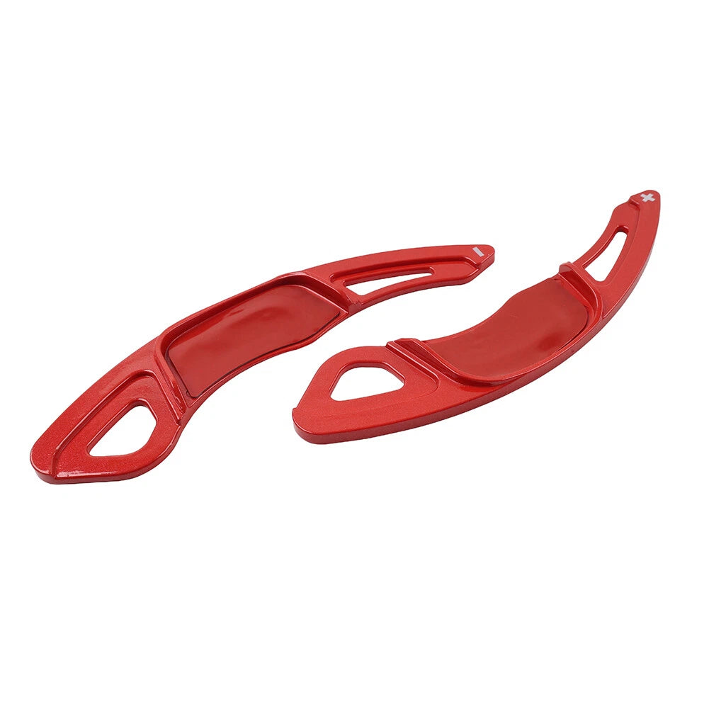 Red Steering Wheel Paddle Shifter Extension For VW Golf 7 Polo Jetta Scirocco