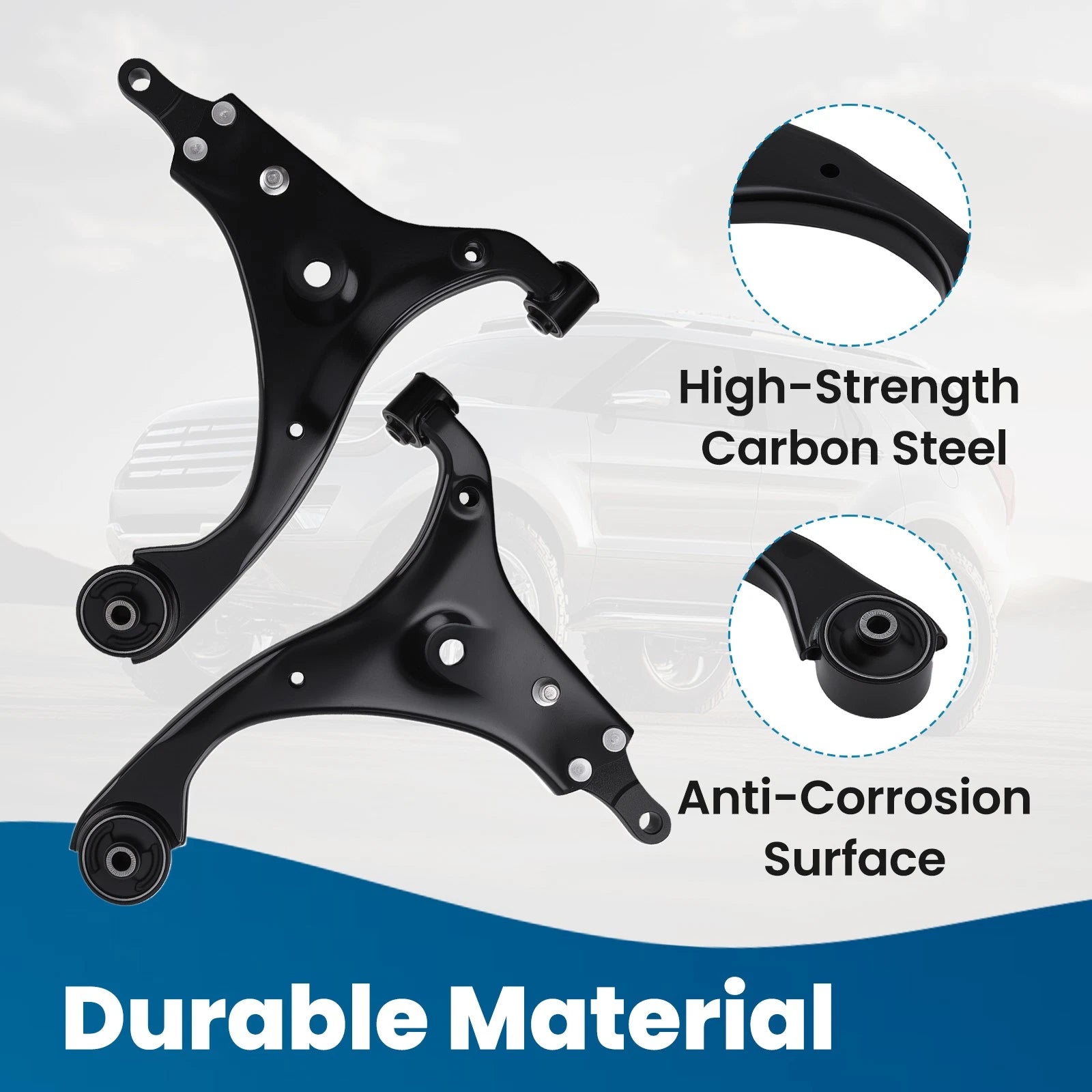 Front Lower Control Arm with Ball Joint Stabilizer Link for Hyundai Elantra (2009–2012)