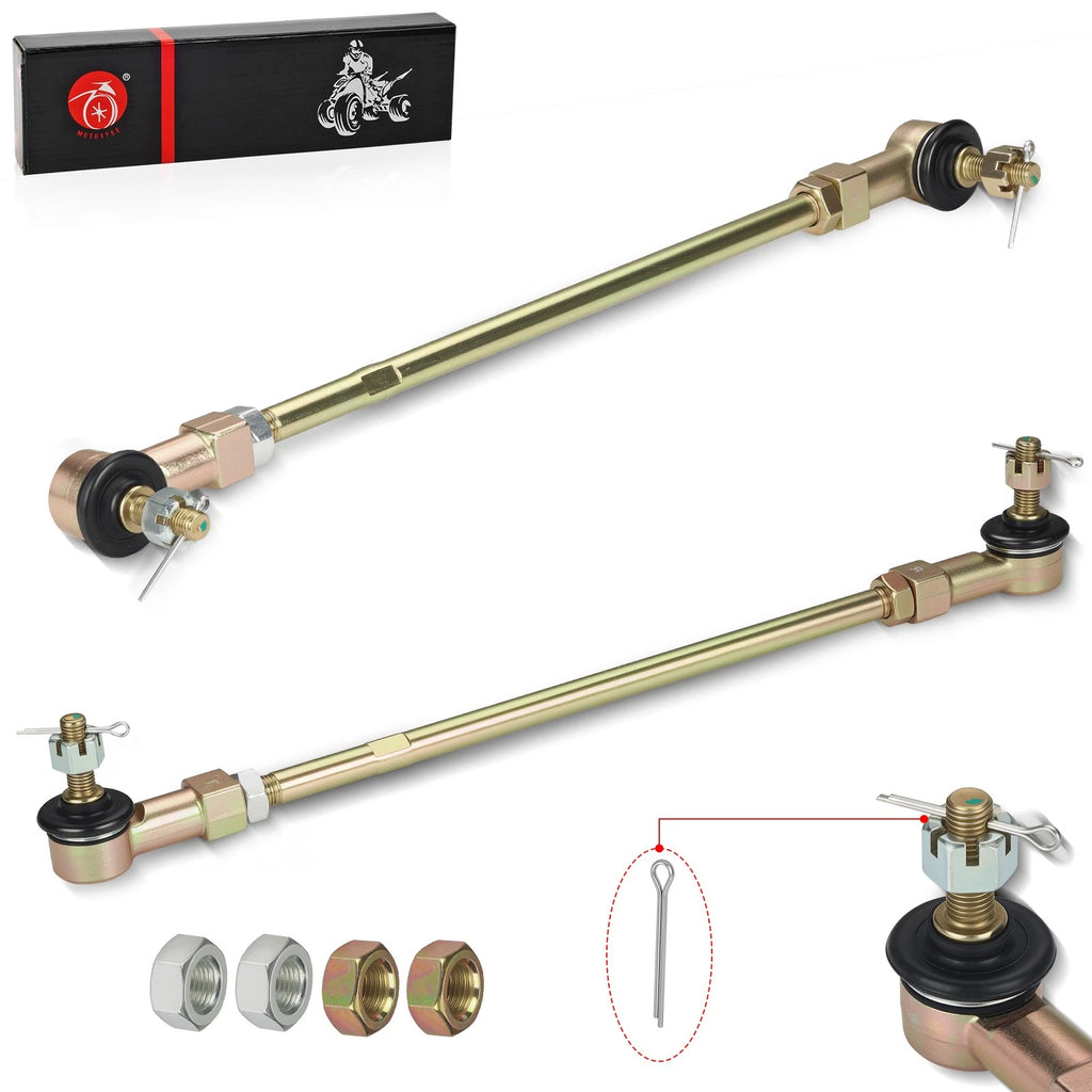2Pcs Tie Rods w/ Ends Kit for Honda TRX450R TRX450ER (2004–2009) 53158-HP1-003 53521-HP1-600