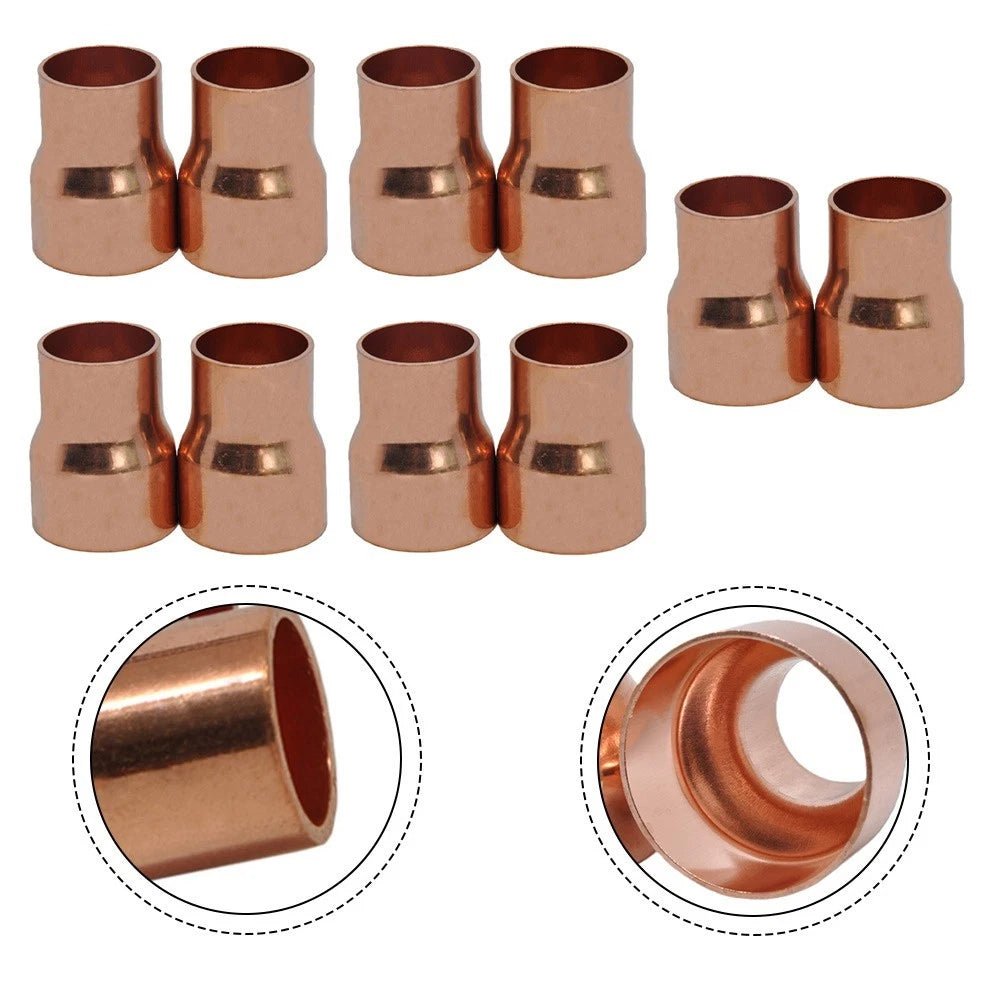 10pcs Copper Reducing Fittings 22x16mm for Refrigeration HVAC
