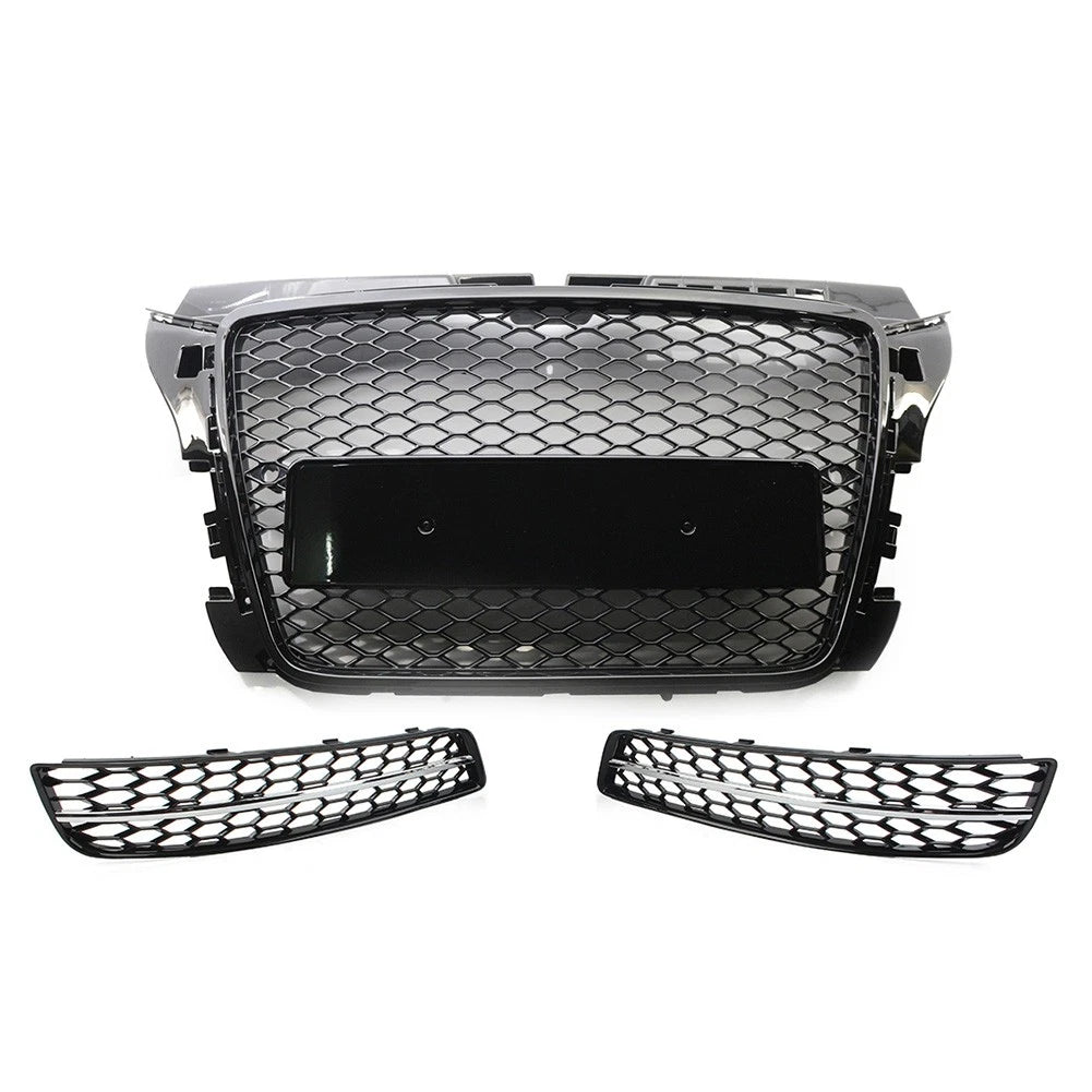 Front Grille with Fog Light Cover for Audi A3 8P (2009–2012)