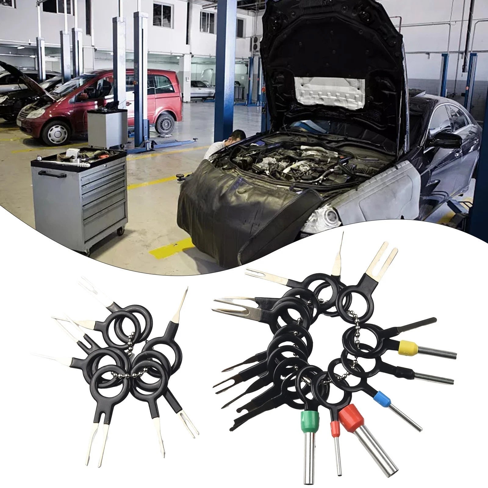 Compact Automotive Wire Connector Pin Kit 26pcs Terminal Removal Tool Set
