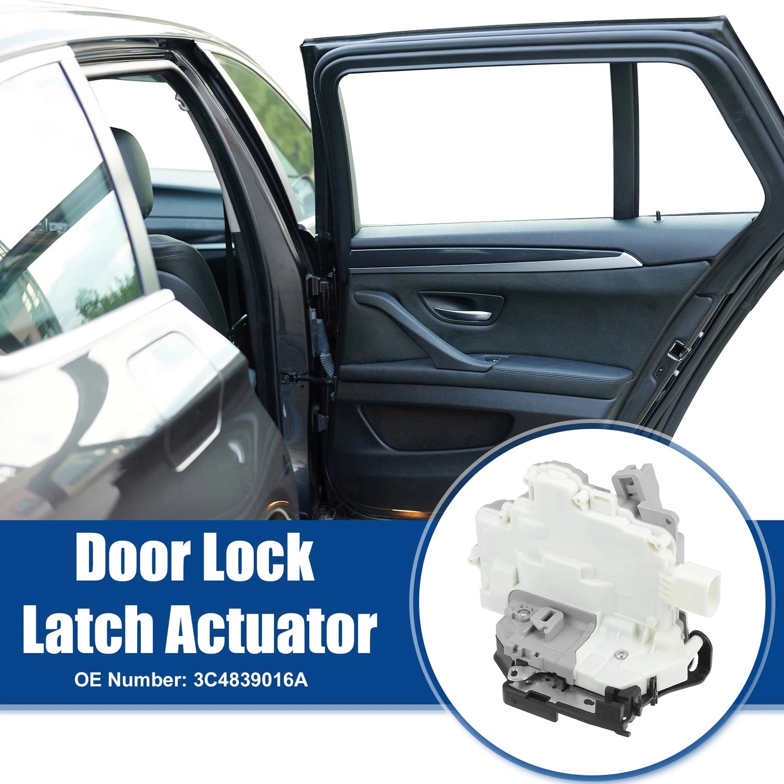Rear Right Door Lock Latch Actuator Replacement for Audi Q3 Quattro (2007–2015)