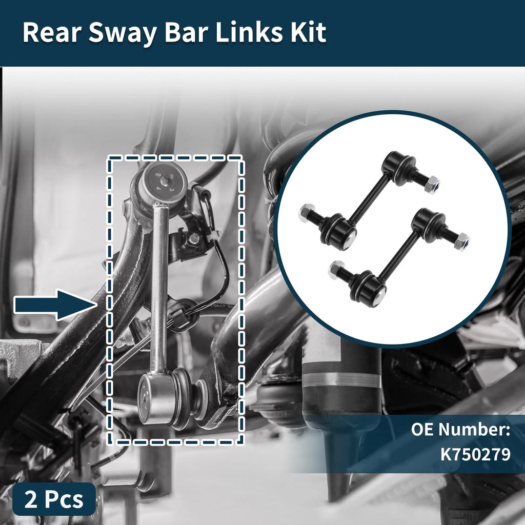 2X Rear Stabilizer Link No Bushing for Hyundai Santa Fe (2013–2018)