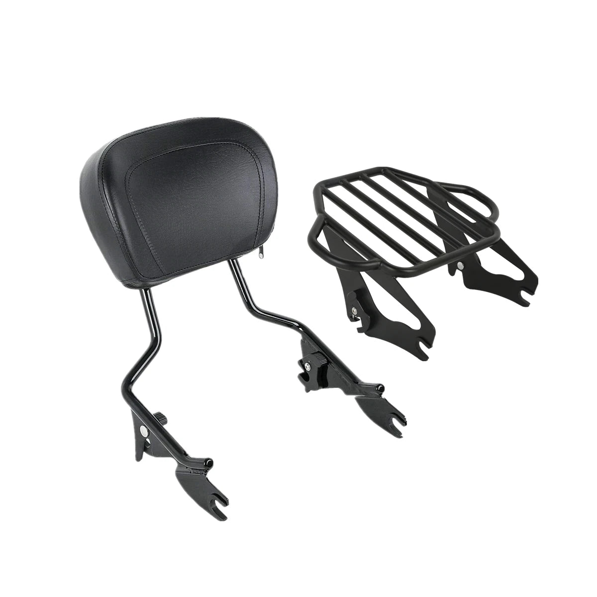 Detachable Sissy Bar Backrest Rack Docking Kit for Harley Touring (2014–2025)