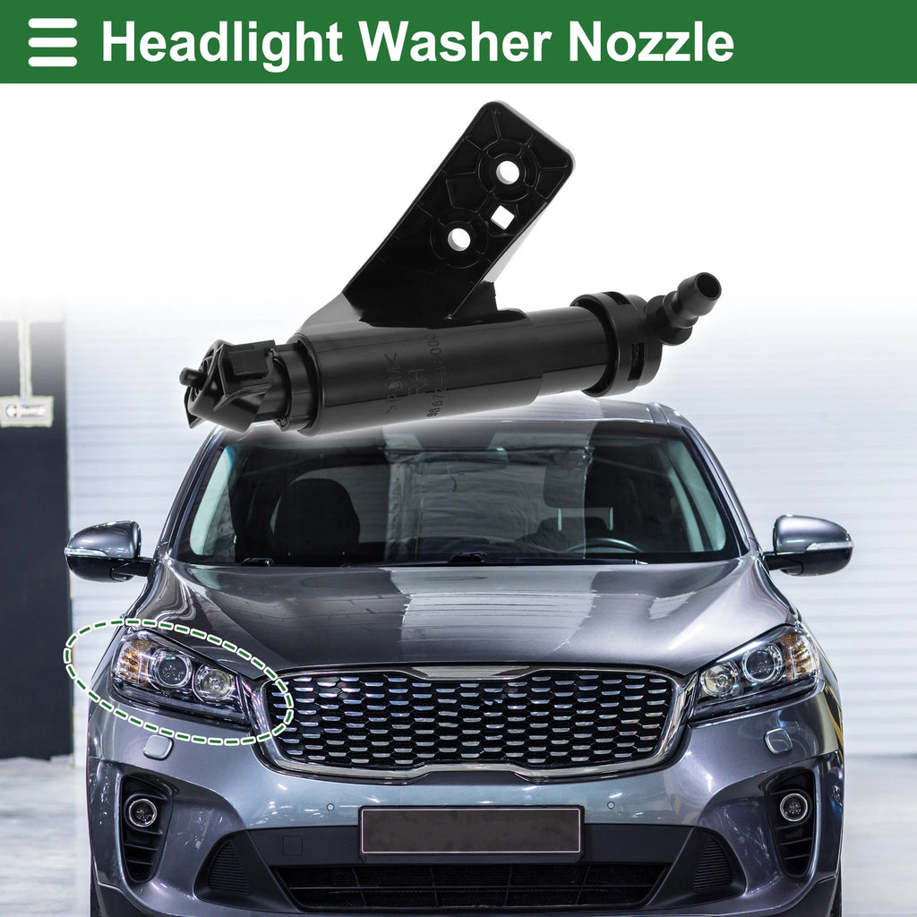 Front Passenger Side Headlight Washer Nozzle for Hyundai Santa Fe (2019–2021)