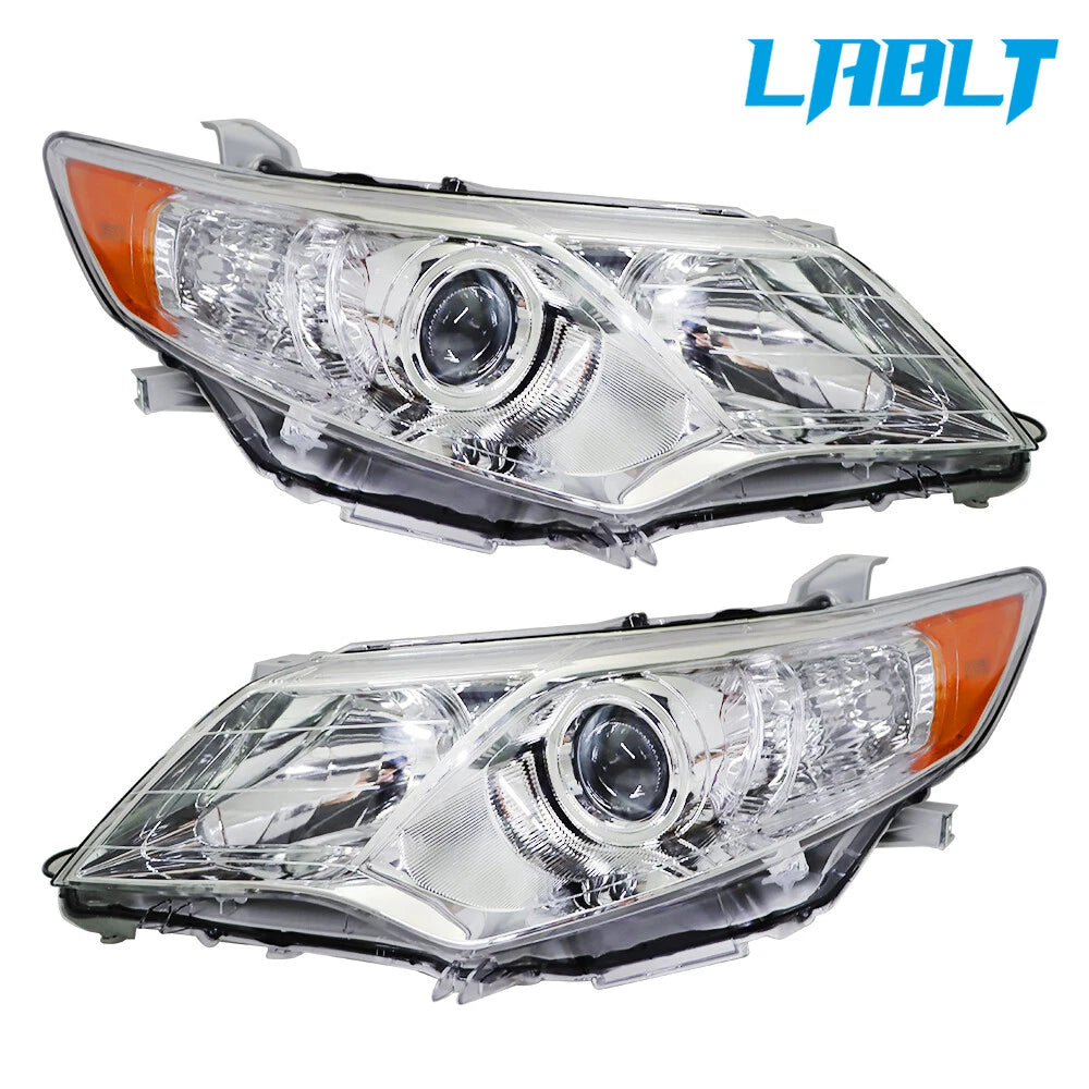 LABLT Left & Right Halogen Projector Headlight for Toyota Camry (2012–2014)