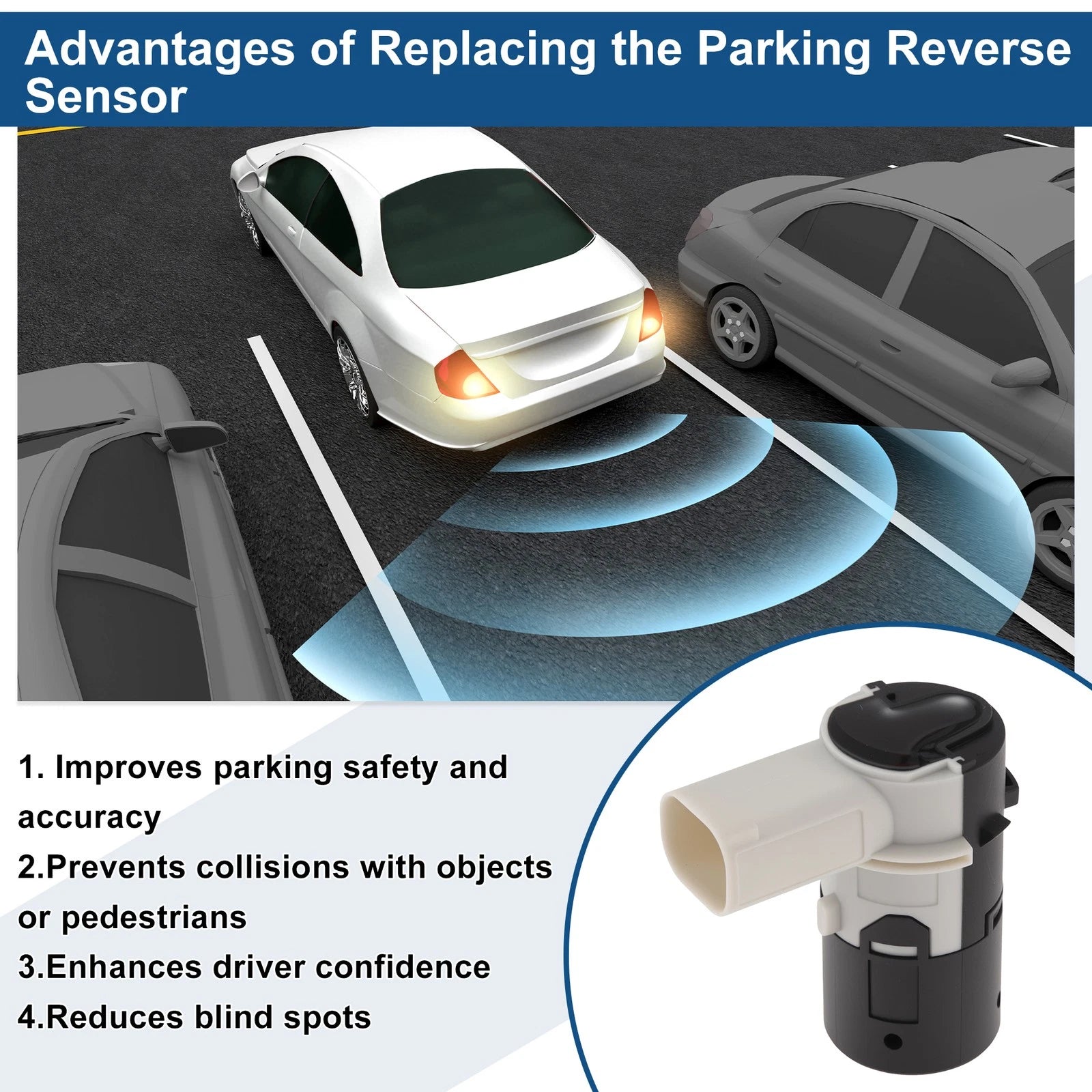 Reverse Backup Parking Sensor for BMW 7 Series E65 (2001–2008) No.66206989158
