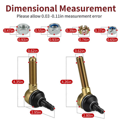 Adjustable A-Arm Ball Joints for Honda TRX450ER (2006–2014) 51350-HP1-600