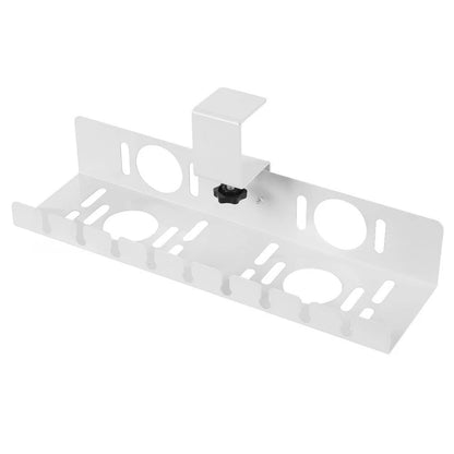 Under Desk Cable Organizer Tray for Universal Fit (No Drill Installation)