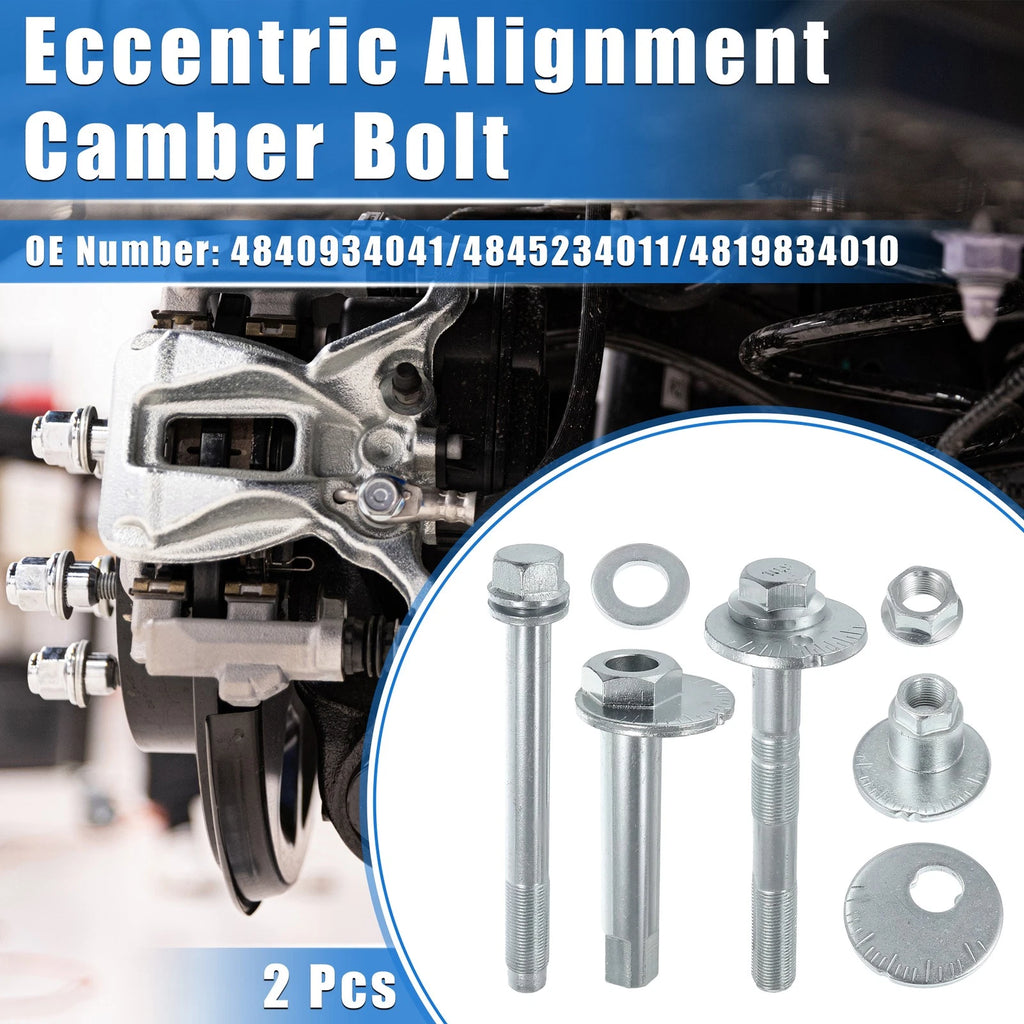 2 Pcs Eccentric Alignment Camber Bolt for Toyota Sequoia, Lexus (2001–2022)