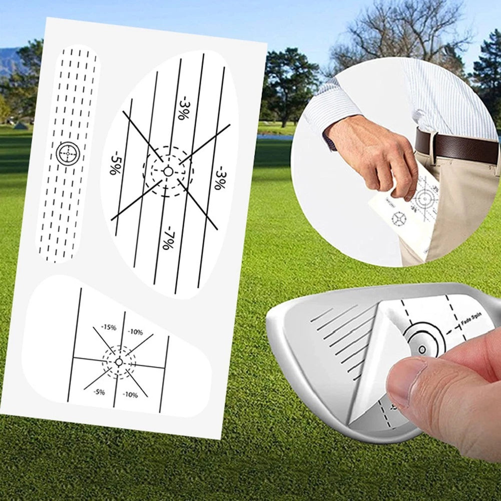 50pcs Training Stickers for Golf Ball Striking Analysis