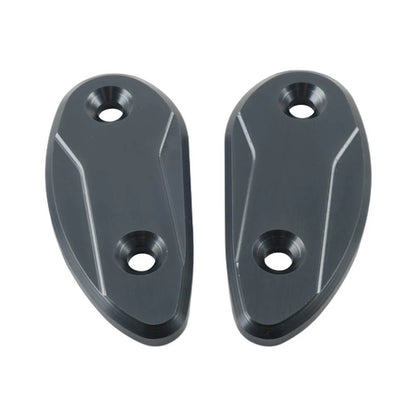Titanium Rearview Mirror Block Off Base Plates for Honda CBR1000RR (2008–2017)