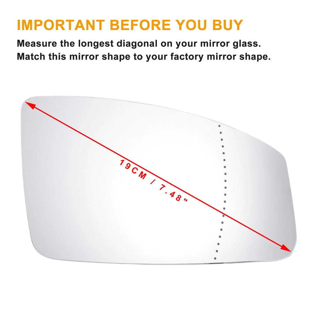 Heated Right Side Mirror Glass for Renault Espace (2002–2009)
