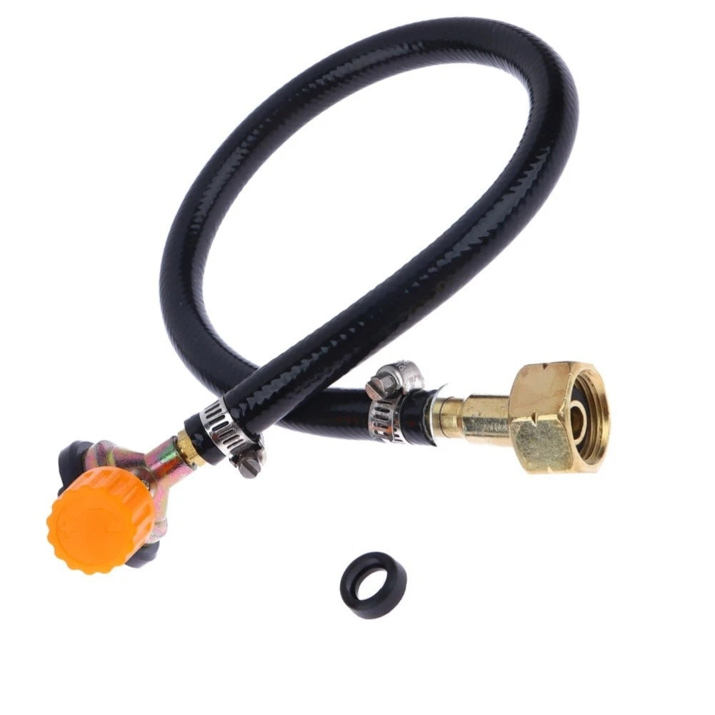 Flexible Rubber Gas Refill Adapter for Cylinder Refilling (50cm)