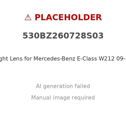 Headlight Lens Left for Mercedes-Benz E-Class W212 (2009–2014)